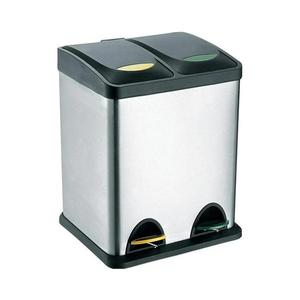 UTC Odpadkový kôš na triedený odpad 16 l čierny/nerez 270231 vyobraziť