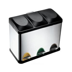 UTC Kôš na triedený odpad 24 l čierny/nerez 270230 vyobraziť