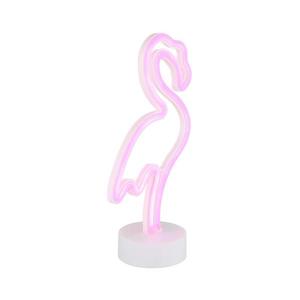 Globo 28064 - LED neonová stolná dekorácia FLAMINGO LED/2W/3xAA plameniak 28064 vyobraziť