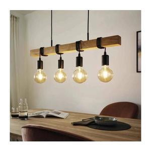 Eglo 33378 - LED Luster na lanku TOWNSHEND 4xE27/4W/230V 2200K béžová/čierna 33378 vyobraziť