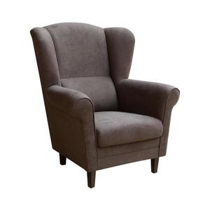 Kreslo ušiak GALA tmavohnedé 8590828129110 vyobraziť