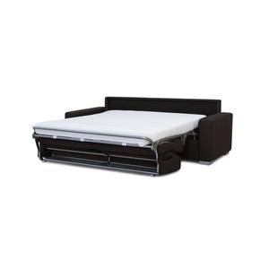 Rozkladacia trojmiestna pohovka LEKA na každodenné spanie, hnedá 118-0047/017 vyobraziť