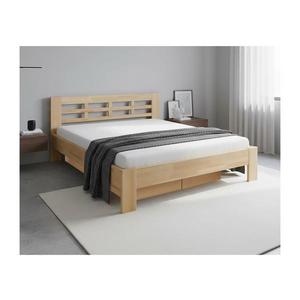 Dvojlůžková postel z masivu s úložným prostorem ANGELA 180x200 cm buk 8590828141389 vyobraziť