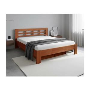 Dvojlôžková posteľ z masívu s úložným priestorom ANGELA 180x200 cm slivka 8590828141587 vyobraziť