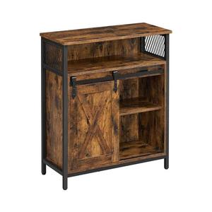 Komoda FIRA s posuvnými dvierkami, hnedá/čierna LSC089B01V1 vyobraziť