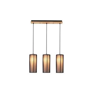 Závesný luster KIOTO 3xE27/40W/230V čierna/buk 50103219 vyobraziť