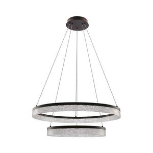 LED luster na lane FROZI LED/38W/230V pr. 60 cm čierny 32-35561 vyobraziť