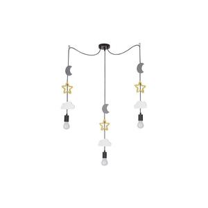 Detský luster na lanku TRIO 3xE27/20W/230V sivá/žltá/biela 33-24435 vyobraziť