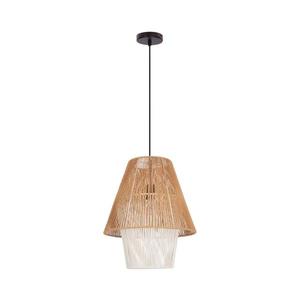 Závesný luster na lane AFRICA 1xE27/40W/230V pr. 40 cm hnedá/krémová 31-26880 vyobraziť