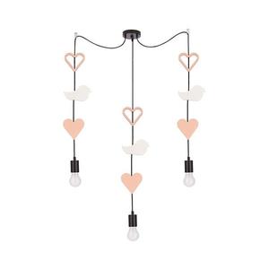 Detský závesný luster na lanku TRIO 3xE27/20W/230V ružová/biela 33-28488 vyobraziť