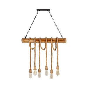 Luster na reťazi VINT 6xE27/40W/230V bambus 36-28693 vyobraziť