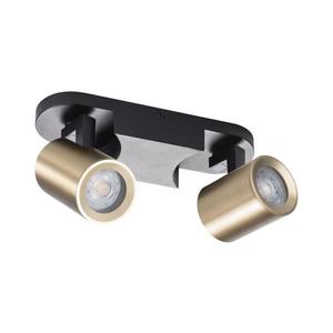 38961 - Bodové svietidlo LAURIN 2xGU10/10W/230V mosadz/čierna 38961 vyobraziť