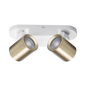 38965 - Bodové svietidlo LAURIN 2xGU10/10W/230V mosadz/biela 38965 vyobraziť