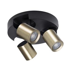 38963 - Bodové svietidlo LAURIN 3xGU10/10W/230V mosadz/čierna 38963 vyobraziť
