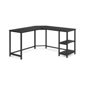 Rohový písací stôl SOLEA čierny LWD072B56 vyobraziť