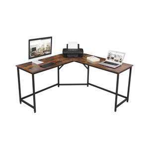 Rohový písací stôl SOLEA hnedá/čierna LWD73X vyobraziť