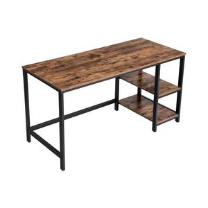 Písací stôl SOLEA hnedý/čierny LWD55X vyobraziť