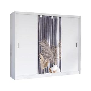 Šatní skriňa so zrkadlom SABRINA 250x215 cm biela OSLO 250 Biały vyobraziť