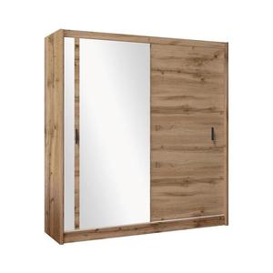 Šatní skriňa so zrkadlom SABRINA 203x215 cm dub woltan OSLO 203 Wotan vyobraziť