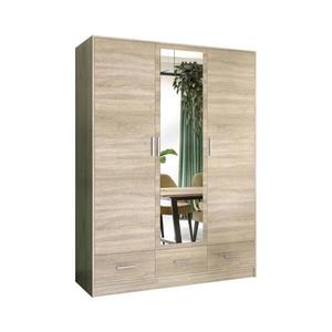 Šatní skriňa so zrkadlom SANNA 150x215 cm dub sonoma SOFIA 150 sonoma vyobraziť