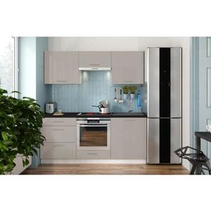 Kuchynská linka CELESTE 180 cm lesklá taupe EMILIA 180 KAVA HG vyobraziť