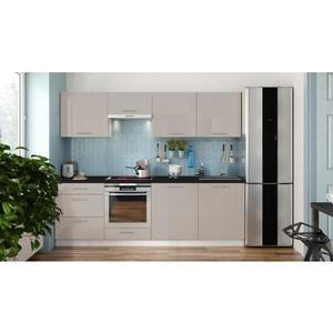 Kuchynská linka CELESTE 240 cm lesklá taupe EMILIA 240 KAVA HG vyobraziť