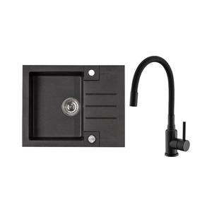 ALVEUS SETA23236 - Kuchynský drez ROCK+drezová batéria MINTAS 34 cm granit/čierna SETA23236 vyobraziť