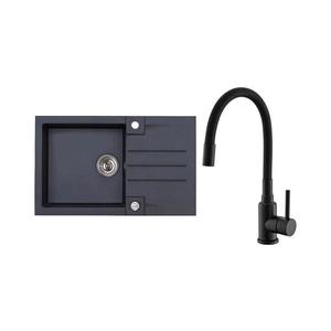 ALVEUS SETA23201 - Kuchynský drez ROCK+drezová batéria MINTAS 34 cm granit/čierna SETA23201 vyobraziť