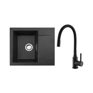ALVEUS SETA23197 - Kuchynský drez CADIT + drezová batéria MINTAS, 34 cm, granit/čierna SETA23197 vyobraziť