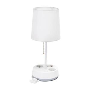 B.V. - Stolová lampa so zásuvkami 1xE27/60W/230V biela B1031143G vyobraziť