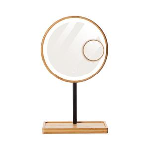 Lanaform - Stmievateľné kozmetické zrkadlo s LED podsvietením 5V USB bambus 7535 vyobraziť