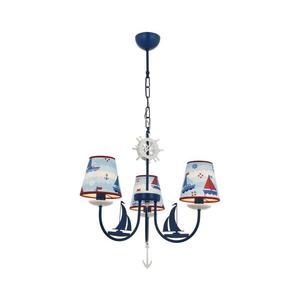Detský luster BOAT 3xE14/40W/230V modrý 301AUR1102 vyobraziť