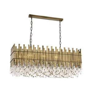 Luster na reťazi CRYSTALLINE 8xE27/40W/230V mosadz 301AUR1171 vyobraziť