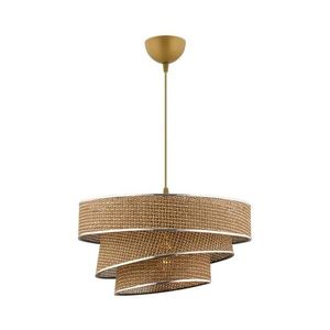 Luster na lane COUPER 1xE27/60W/230V hnedá/lesklý chróm 390FLH2417 vyobraziť