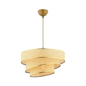 Závesný luster na lanku COUPER 1xE27/60W/230V béžová/zlatá 390FLH2422 vyobraziť