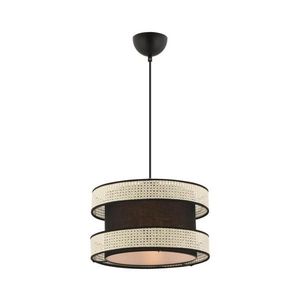 Závesný luster na lanku HALO 1xE27/60W/230V čierna/krémová 390FLH2453 vyobraziť