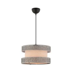 Závesný luster HALO na lanku 1xE27/60W/230V, béžovo-šedý 390FLH2456 vyobraziť