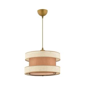 Závesný luster na lanku HALO 1xE27/60W/230V hnedá/krémová 390FLH2464 vyobraziť