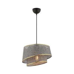 Závesný luster na lanku BARETTE 1xE27/60W/230V sivá/zlatá 390FLH2489 vyobraziť