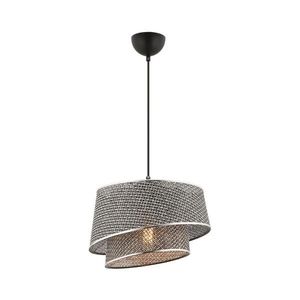 Závesný luster na lankách BARETTE 1xE27/60W/230V sivý/lesklý chróm 390FLH2490 vyobraziť