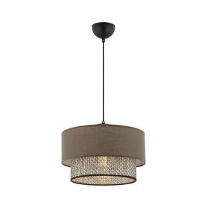 Závesný luster na lanku ECHO 1xE27/60W/230V hnedý/sivý 390FLH2506 vyobraziť