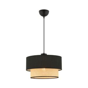 Luster na lanku ECHO 1xE27/60W/230V čierna/béžová 390FLH2511 vyobraziť