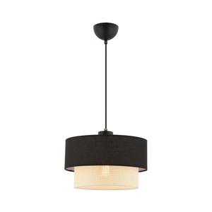 Závesný luster na kábli ECHO 1xE27/60W/230V čierna/krémová 390FLH2517 vyobraziť