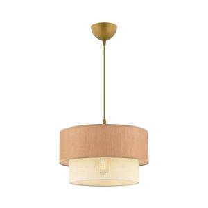 Závesné svietidlo na lanku ECHO 1xE27/60W/230V hnedá/krémová 390FLH2518 vyobraziť