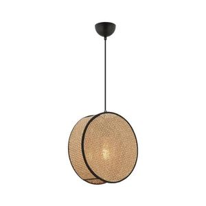 Luster na lanku BIG DRUM 1xE27/60W/230V hnedá/čierna 390FLH2520 vyobraziť