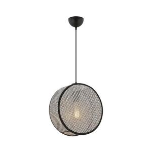 Luster na lanku BIG DRUM 1xE27/60W/230V sivá/čierna 390FLH2522 vyobraziť