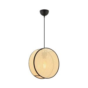 Závesné svietidlo BIG DRUM s lankom 1xE27/60W/230V, béžová/čierna 390FLH2523 vyobraziť