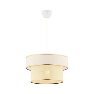 Závesný luster na lanku ERO 1xE27/60W/230V krémová/zlatá 390FLH2535 vyobraziť