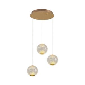 LED luster na lanku CREMONA 3xLED/5W/230V 3000K zlatý 414LRC1382 vyobraziť
