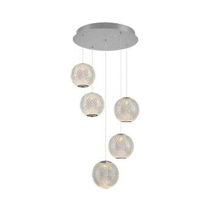 LED luster na lanku CREMONA 5xLED/5W/230V 3000K matný chróm 414LRC1383 vyobraziť